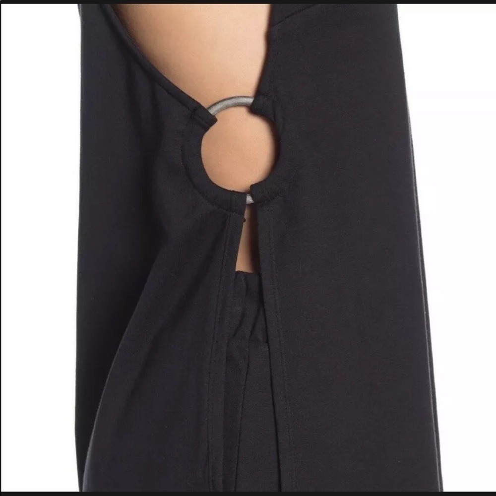 Free People Merav Tank NWT black hoop tank - Picture 3 of 11